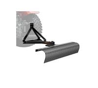 VEVOR Râteau déchaumeur à gazon 3 points Catégorie 1 183 cm avec accessoires