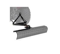 Râteau Déchaumeur à Gazon à 3 Points de Catégorie 1 Avec 32 Dents En Acier 152,5cm