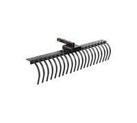 Râteau Déchaumeur à Gazon Avec 21 Dents Bobine Acier Connecteur Pour Herbe 152,4cm