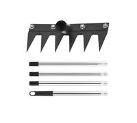 Râteau désherbant avec longue poignée, outils de jardinage pour désherbage avec poignée longue | Extendeur télescopique pour jardinage pour nettoyage aiguilles pin desserrage sol fleurs