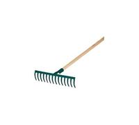 Leborgne, Râteau Forgé 14 dents Courbes, Largeur: 36 cm, Acier Forgé et Trempé, Ergonomie: manche extra long de 150 cm, Bois certifié 100% PEFC, Emmanchement stable et robuste
