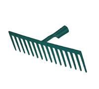 Râteau 16 dents droites pour manche 30mm LEBORGNE