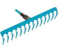 Râteau de jardin Combisystem de Gardena : râteau pratique avec 14 dents, accessoire idéal pour ratisser, désherber et travailler le sol, largeur de travail 36 cm, pour tous les manches cs (3178-20)