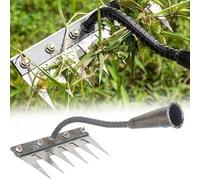 Rateau Jardin, Rateau de Désherbage,Râteau De Jardin Outillage en Métal Très Résistant, Râteau en Fer pour Jardinage Et Désherbage, Rateau de Désherbage Outils, Rateau Gazon Scarificateur (6dents)