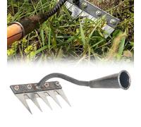 Rateau Jardin, Rateau de Désherbage,Râteau De Jardin Outillage en Métal Très Résistant, Râteau en Fer pour Jardinage Et Désherbage, Rateau de Désherbage Outils, Rateau Gazon Scarificateur (5dents)