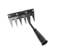 Râteau manuel de jardin en métal pour plantation, culture, creuser, labourer des légumes - 6 dents