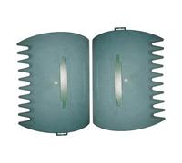 Râteau Manuel pour Feuilles - Pelle à Feuilles de Jardin et de Cour, 34 x 26 cm, Durable et Ergonomique pour ramasser Les Feuilles, l' coupée et Les débris de pelouse