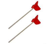 Râteau Mélangeur pour perceuse, Anti-Adhésif, Béton Râteau Mélangeur(Red, two-pack)