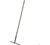 Râteau NatureLine - GARDENA - FSC 100% - Manche en bois de hêtre - 36 cm - 14 dents en acier Multicolore