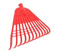 Râteau Niveleur de Pelouse en PP Rouge, Tête 12 Dents pour Jardin