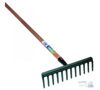 Râteau Papillon Vernissé Manche En Bois 130 Cm 12 Dents