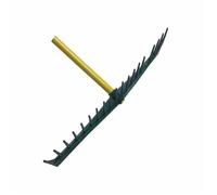 Leborgne, Râteau Polymère 60 dents Duopro, Bois certifié 100% PEFC, Réglette angulée, dents latérales renforcées, Douille conique, Manche bois PEFC grande longueur (180 cm), Fabriqué en France