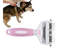 Râteau pour chien Outil pour démêler les poils longs | Râteau multifonctionnel antidérapant pour mue, massage, nettoyage, salle de bain, voyage et maison pour animaux de compagnie