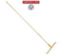 Râteau soudé 14 dents droites manche 150cm - Miel
