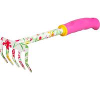 Râteau Strend Pro, jardin, imprimé fleurs, rose, 30x8,5 cm, Ladies line