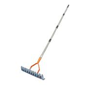 Râteaux professionnels amovibles en aluminium pour le nettoyage des feuilles mortes, élimination efficace des débris, râteaux à feuilles amovibles
