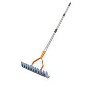 Râteaux professionnels amovibles en aluminium pour le nettoyage des feuilles mortes, élimination efficace des débris, poignée ergonomique