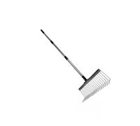 Râteaux professionnels en acier inoxydable 21 dents métalliques pour un nettoyage des feuilles de grande capacité dans les jardins et les cours sans dommages causés par les plantes Râteaux de jardin