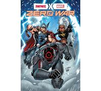 Rated Comics acrylic backer sleeved with Fortnite X Marvel Zero War #2 Ron Lim Cover
