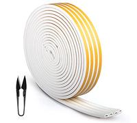 RATEL Bande de Joint 24m /78.7pi, Auto-adhésif Joint d'étanchéité de porte pour fenêtre Preuve de collision, Avec 1 Ciseaux et 1 Ruban 4 joints (blanc)