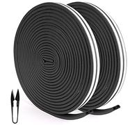 RATEL Bande de Joint 30m /98.4 pi, Auto-adhésif Joint d'étanchéité de porte pour fenêtre Preuve de collision Insonorisation Joint de Porte D'étanchéité en Imperméable Joint Avec 1 Ciseaux (Noir)