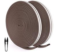 RATEL Bande de Joint 30m /98.4 pi, Auto-adhésif Joint d'étanchéité de porte pour fenêtre Preuve de collision Insonorisation Joint de Porte D'étanchéité en Imperméable Joint Avec 1 Ciseaux (Brun)