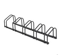 Râtelier 5 vélos HOMCOM range-vélos support rangement vélo à pneu 65 mm dim. 145L x 33l x 27H cm acier noir