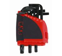 RATELIER DE 9 CLÉS SAM OUTILLAGE MÂLES POUR EMPREINTE RESISTORX -59-R9A