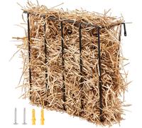 VEVOR Mangeoire à Foin pour bétail, Grande capacité de 109 L, râtelier à Foin pour chèvre en Acier Robuste, Support à Foin Mural de 650 mm à Plusieurs côtés, pour Ferme ovine intérieure et extérieure