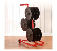 Râtelier À Bobines De Fil Électrique, Distributeur Portable À Roulettes, Plusieurs Essieux Et Plateaux De Rangement 4/6/8, Capacité De Charge 150 Kg, For Chantiers(48x46.5x92cm)