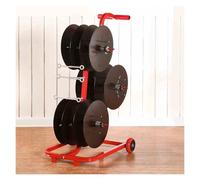 Râtelier à bobines de Fil en Acier Robuste pour Usage Commercial, avec système de déroulement à roulement - Distributeur de câbles et de Fils organisé pour Solutions de Stockage Industriel,