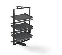 Râtelier à chaussures EMUCA pivotant 180° - Module 800 mm - Hauteur réglable 1080-1350 mm - Titane Titane