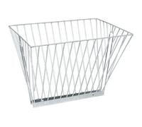 Kerbl Râtelier double – 40 mm d'espacement des barres – finition galvanisée – 62,5 x 51 x 48 cm