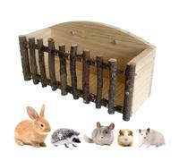 Râtelier à Foin Grand Support en Bois Distributeur de Nourriture à Fixer | Mangeoire pour Lapin pour Hamster Chinchilla Furet Petit Animal en Cage Maison Pièce