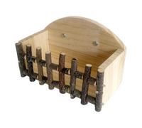 Râtelier à Foin pour Lapin Grand Distributeur de Nourriture en Bois avec | Distributeur de foin en bois pour Chinchilla Hamster Furet Petit Animal Appartement Chambre