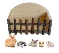 Râtelier à Foin pour Lapin Grand Distributeur de Nourriture en Bois avec | Distributeur Foin Chinchilla pour Hamster Chinchilla Furet Petit Animal en Cage Maison Pièce