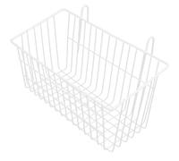 Râtelier à Foin Suspendu pour Lapin, Support Cage Métal Blanc | Fer sans Bavures, Surface Lisse, Ventilation pour Fraîcheur, Installation en Cage pour Enclos Petits Animaux
