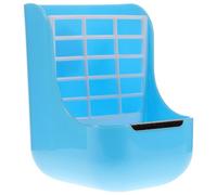 Râtelier à Foin Suspendu pour Rongeurs, Design Plat, Plastique Bleu