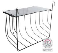 Râtelier à suspendre 25 × 18 × 12 cm noir