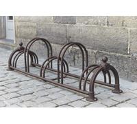 Râtelier à vélos 5 Vélos - 2 Niveaux modèle Versailles Marron - Mottez B129USRG