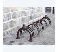 Râtelier à Vélos 5 Vélos modèle Versailles Marron - Mottez B131USRG
