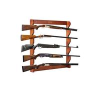 VEVOR Support mural arme à feu – Porte-fusil en bois 5 emplacements, charge 60kg, rembourrage doux