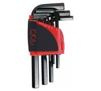 Râtelier de 9 clés mâles 6 pans courtes Sam Outillage 62R9AZ