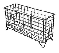 Râtelier Lapin Grosse Capacité, Alimentateur de Fer Noir pour Cage