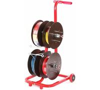 Râtelier multi-câbles électriques, porte-bobines portable, chariot à câbles sur roulettes, avec 4/6/8 plateaux latéraux, for chantiers et commerces.(92x41x48cm)