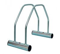 Râtelier porte-vélos modulable 1 place en acier zingué chromé VISO