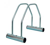 Râtelier porte-vélos modulable 1 place en acier zingué chromé VISO