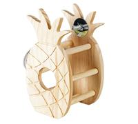 Râtelier pour rongeurs ananas en bois Duvoplus Beige 18x10x9 cm