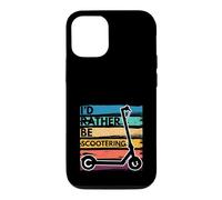 Rather Be Scootering Trottinette électrique Vintage Coque pour iPhone 12/12 Pro
