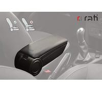 Rati ArmsterOE1 ARMOIRE CENTRAL adaptable sur DACIA Sandero/Logan 2017-2020 / Dokker 2015- I Accoudoir avec compartiment de rangement, fixation au dossier du siège SANS accoudoir d'origine
